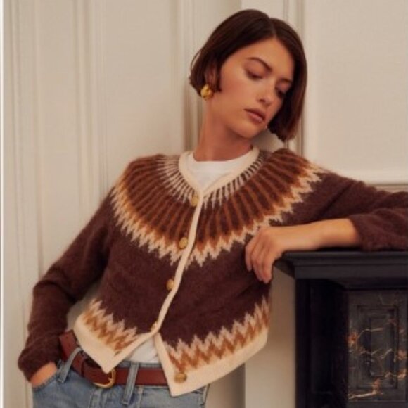 J. Crew Sweaters - J. Crew Fair Isle Cardigan Sweater in brushed yarn